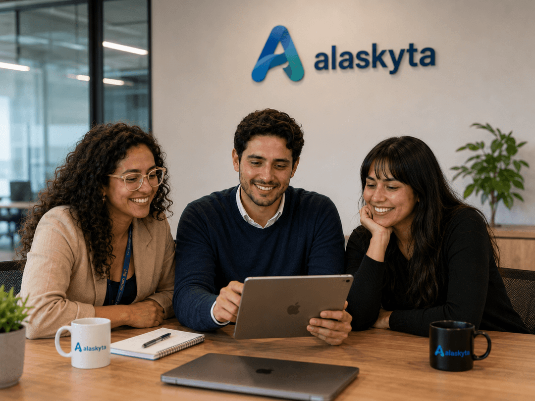 Equipo de Alaskyta planificando